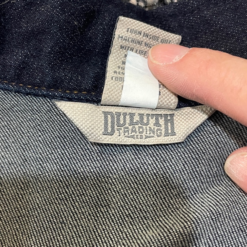 Duluth Trading Co Dark Blue Jean Jacket - Picture 3 of 4
